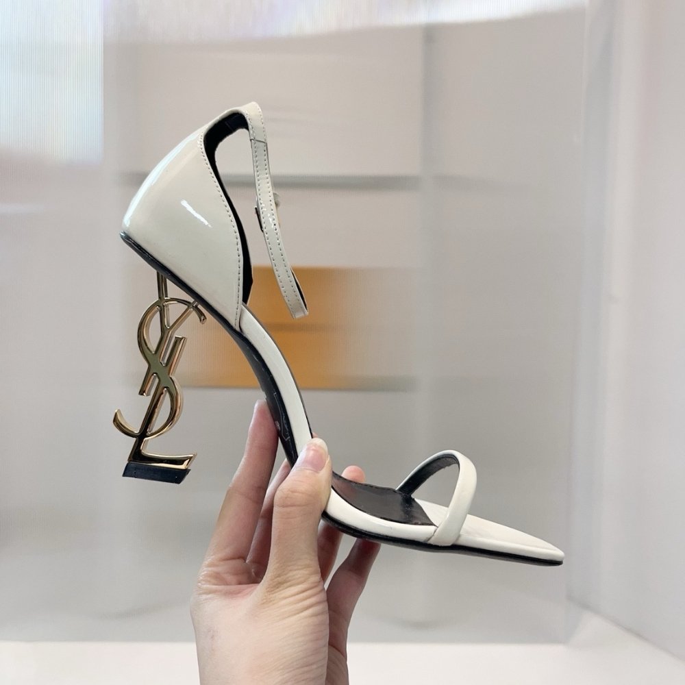 Sa1nt Lau*nt Opyum Sandals In White