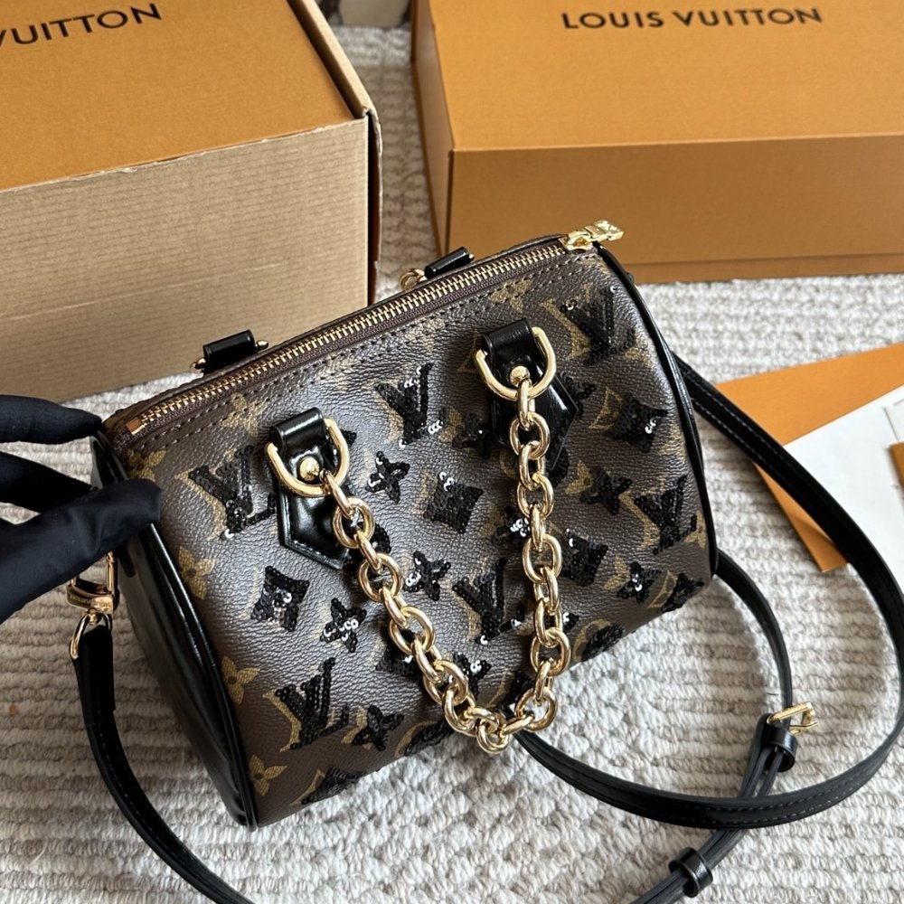 L0vis Vvtt0n Speedy Bandouliere 20 Monogram Canvas Brown 20Cm M26314