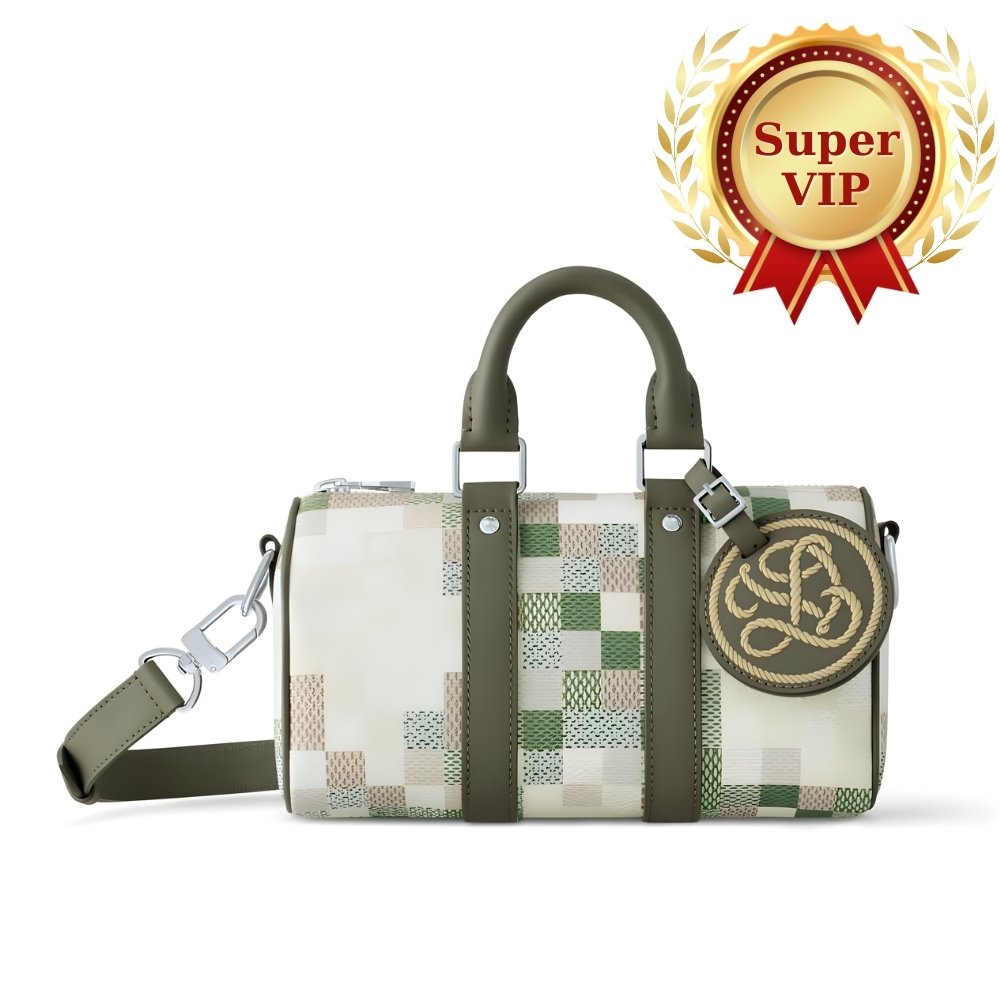 [S*per Vip 1:1] L0vis Vvtt0n Keepall Bandoulière 25 Khaki 25Cm N00105
