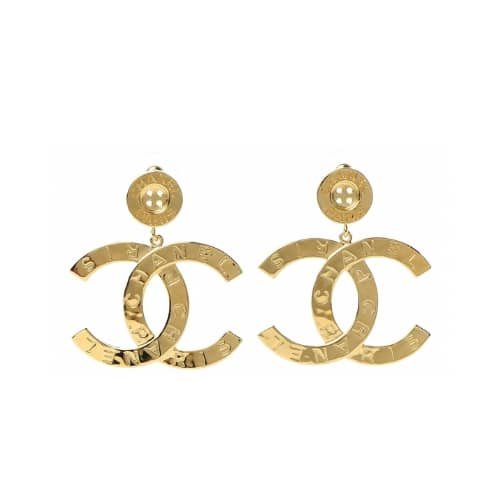 Ch**el Paris Button Earrings