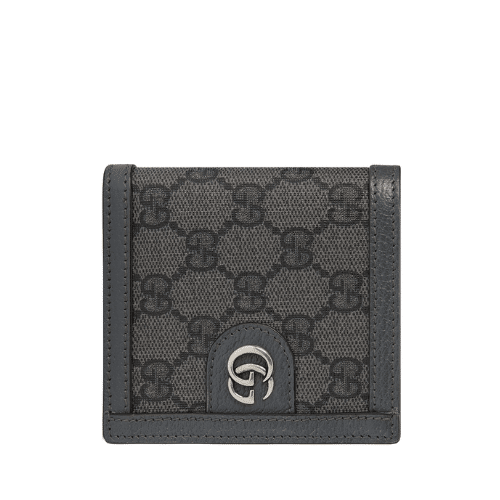 Gvc*1 Ophidia Gg Card Case Holder Gray 11Cm