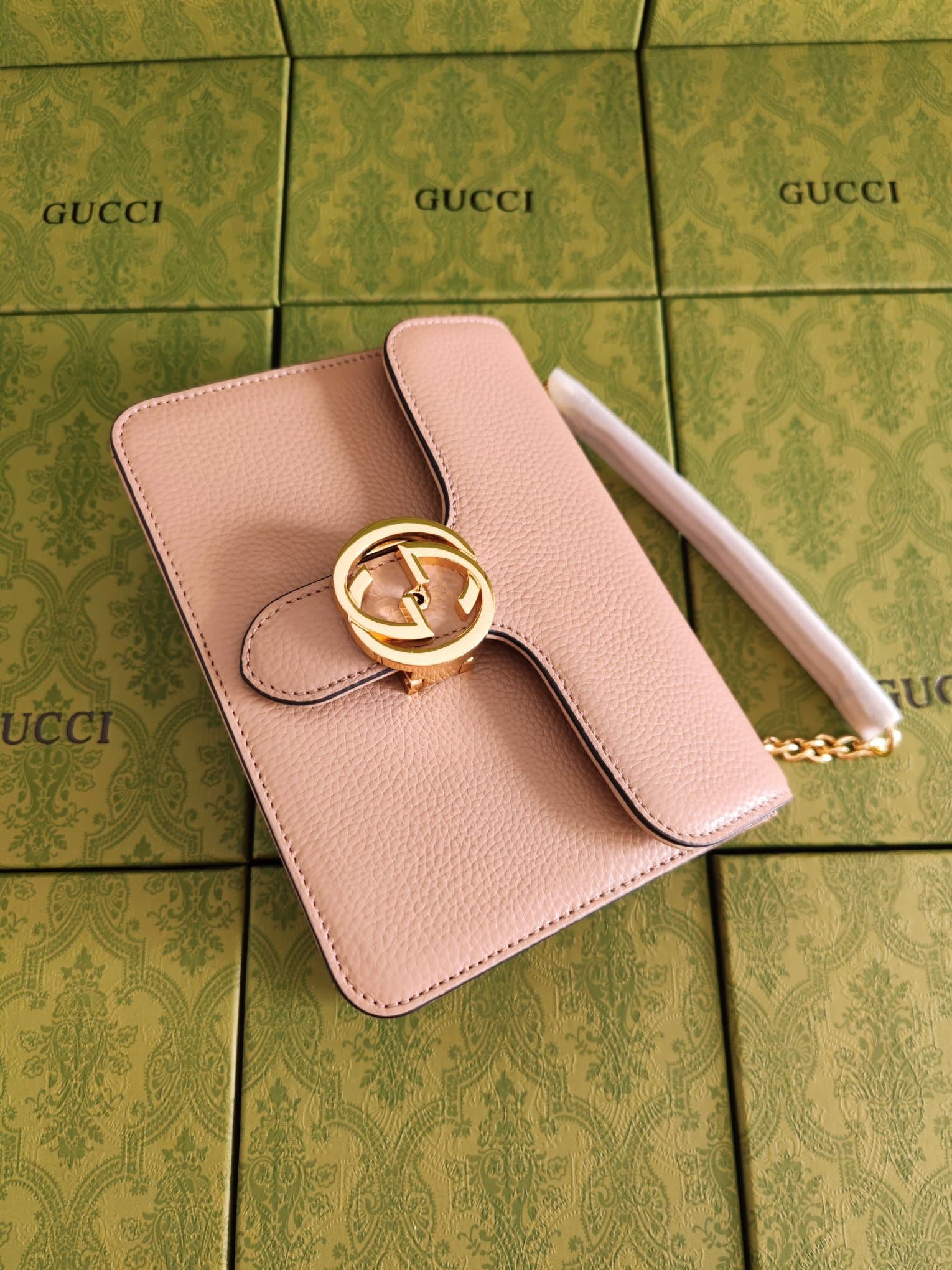 Gvc*1 Gg Marmont Shoulder Bags Pink 20Cm