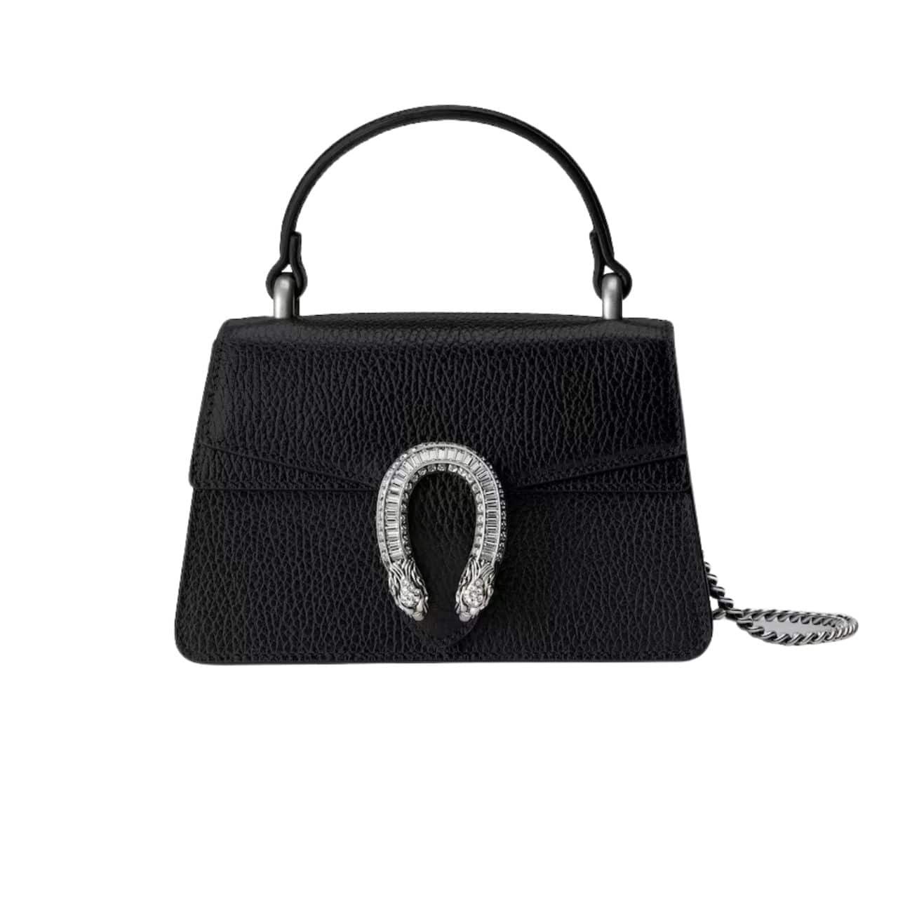 Gvc*1 Dionysus Mini Top Handle Bag Black 18Cm 752029 Caogn 1155