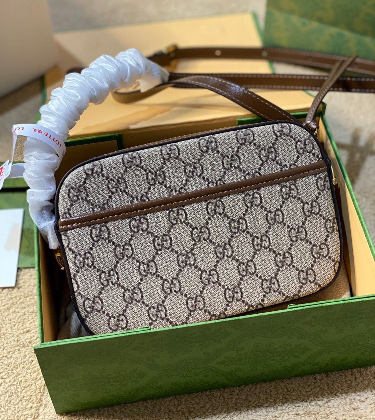 Gvc*1 Horsebit 1955 Small Shoulder Bag Beige 21Cm 760196 92Tcg 8563