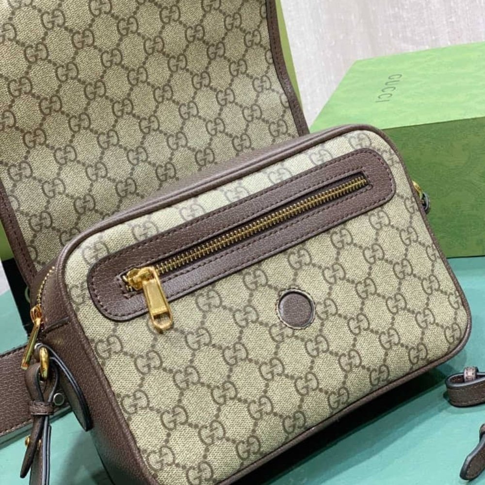Gvc*1 Ophidia Mini Cross Body Bag Beige 23Cm