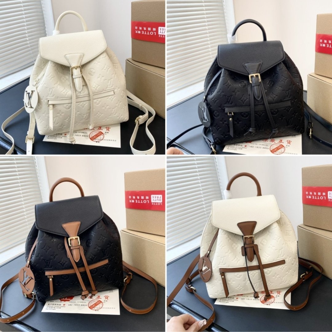L0vis Vvtt0n Montsouris Backpack Empreinte Black And Brown 25Cm
