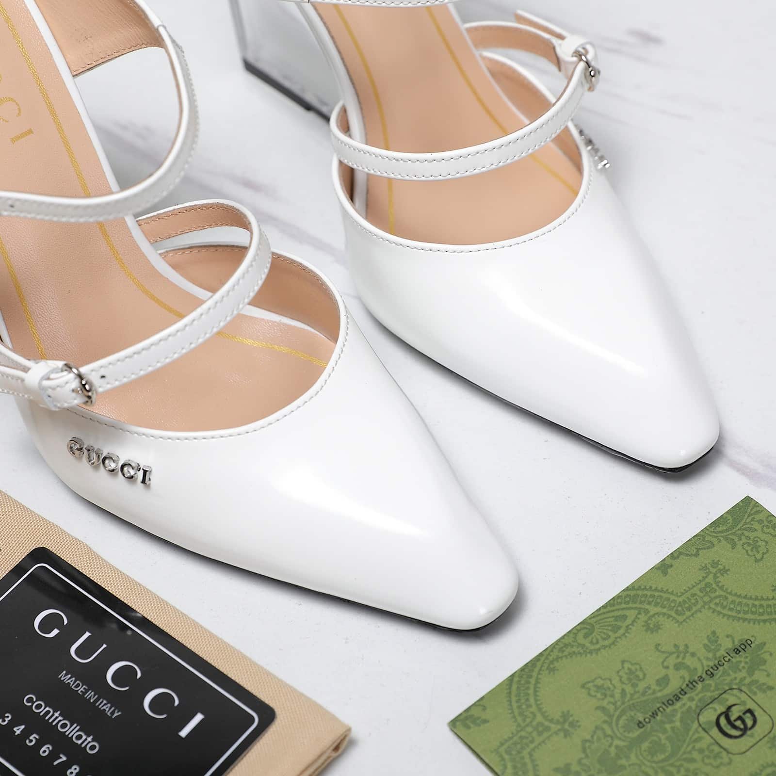 Gvc*1 Women’s Wedge Mule White 827856 Clg00 9014