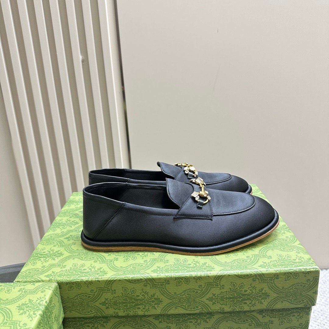 Gvc*1 Women’S Horsebit Loafer With Crystals Black 759780 Knd90 1000