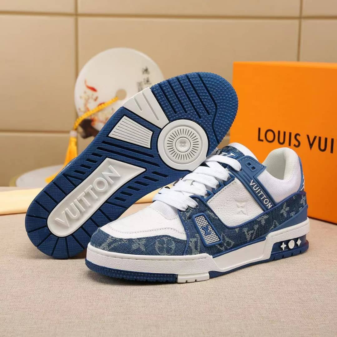 L0vis Vvtt0n Trainer Sneakers Blue And White 1A9Jgv