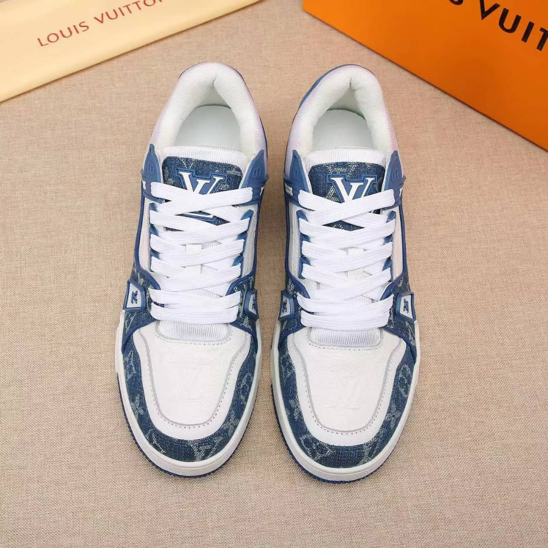 L0vis Vvtt0n Trainer Sneakers Blue And White 1A9Jgv