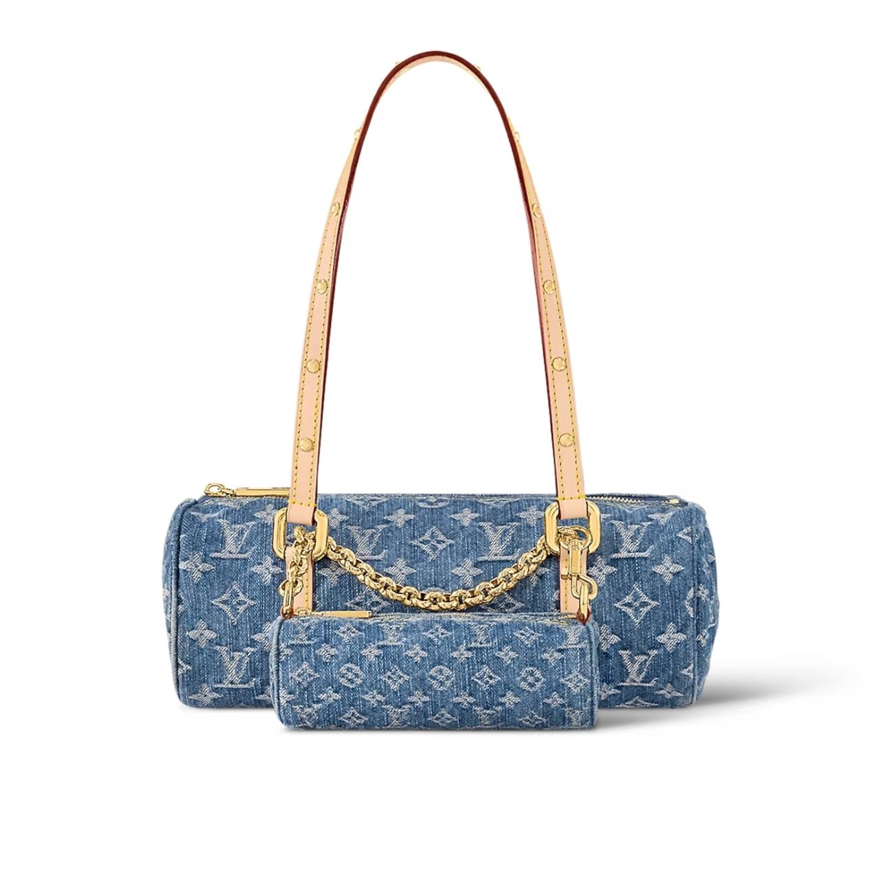 L0vis Vvtt0n Hills Pochette Denim Blue 27Cm M82949