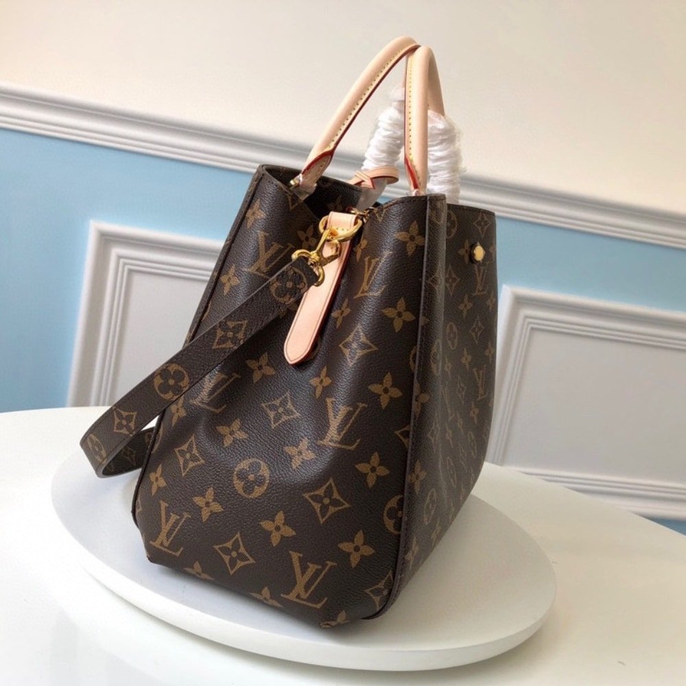 [S*per Vip 1:1] L0vis Vvtt0n Montaigne MM Monogram Canvas Brown 33Cm M41056
