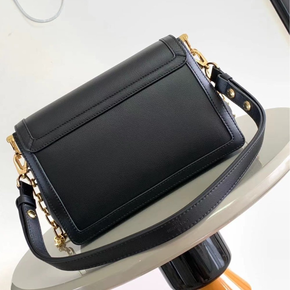 [S*per Vip 1:1] L0vis Vvtt0n Dauphine Soft MM Calfskin Black 24Cm M25209
