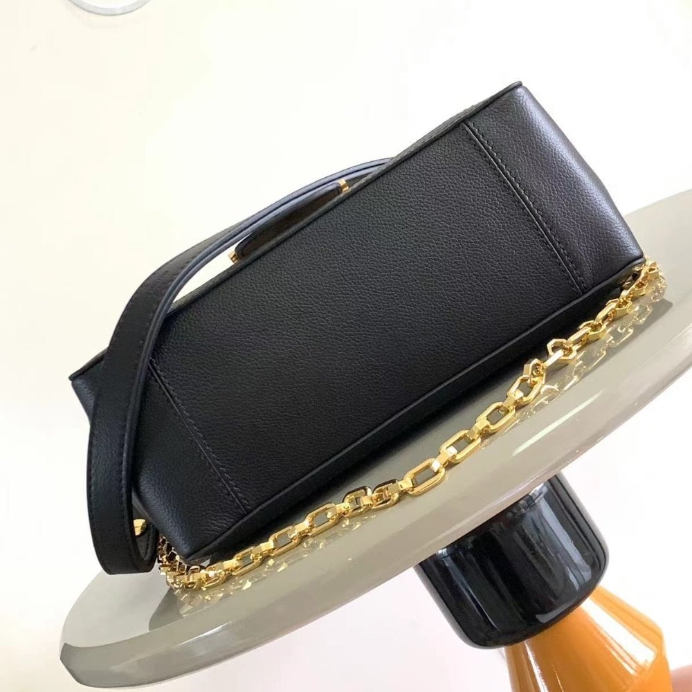 [S*per Vip 1:1] L0vis Vvtt0n Dauphine Soft MM Calfskin Black 24Cm M25209