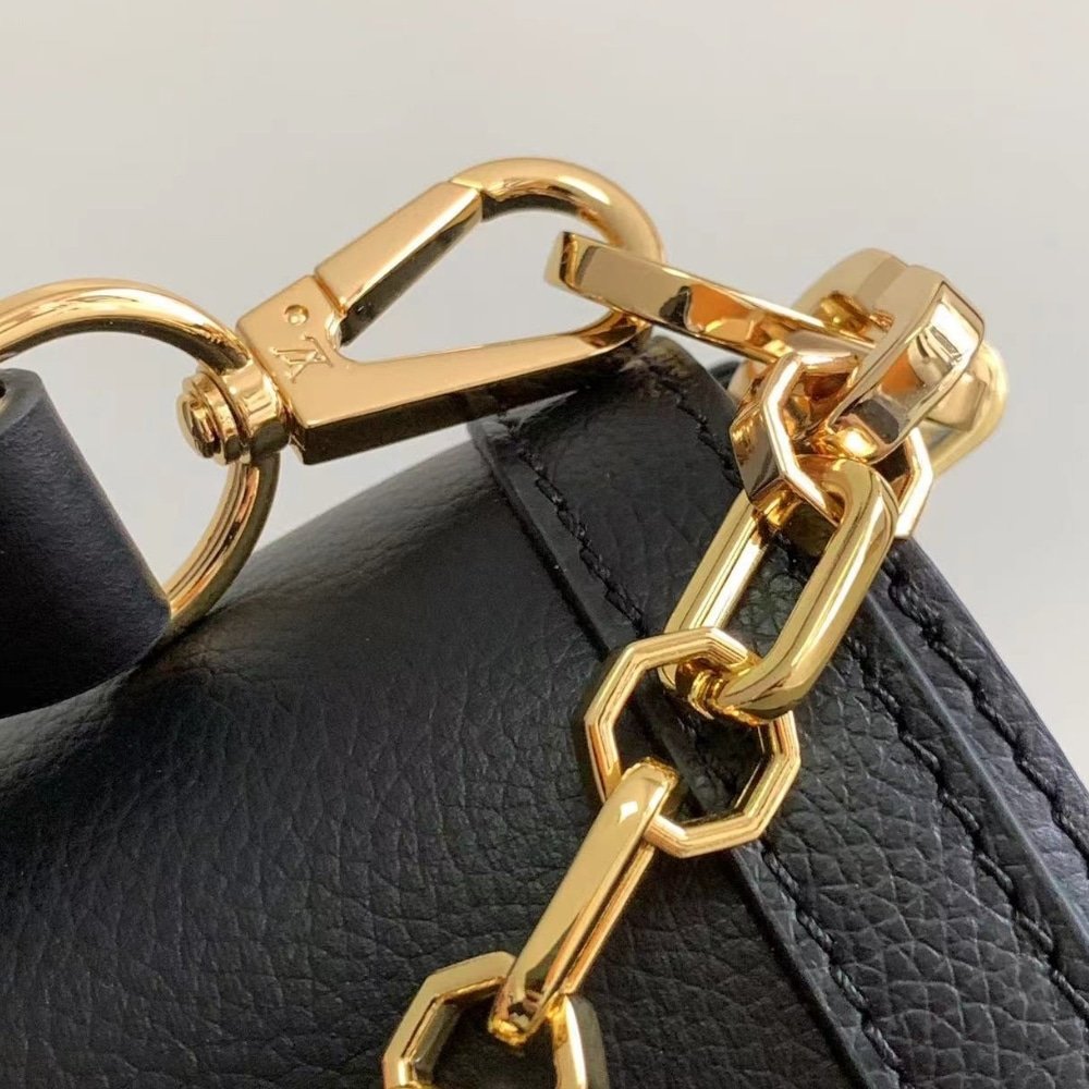 [S*per Vip 1:1] L0vis Vvtt0n Dauphine Soft MM Calfskin Black 24Cm M25209