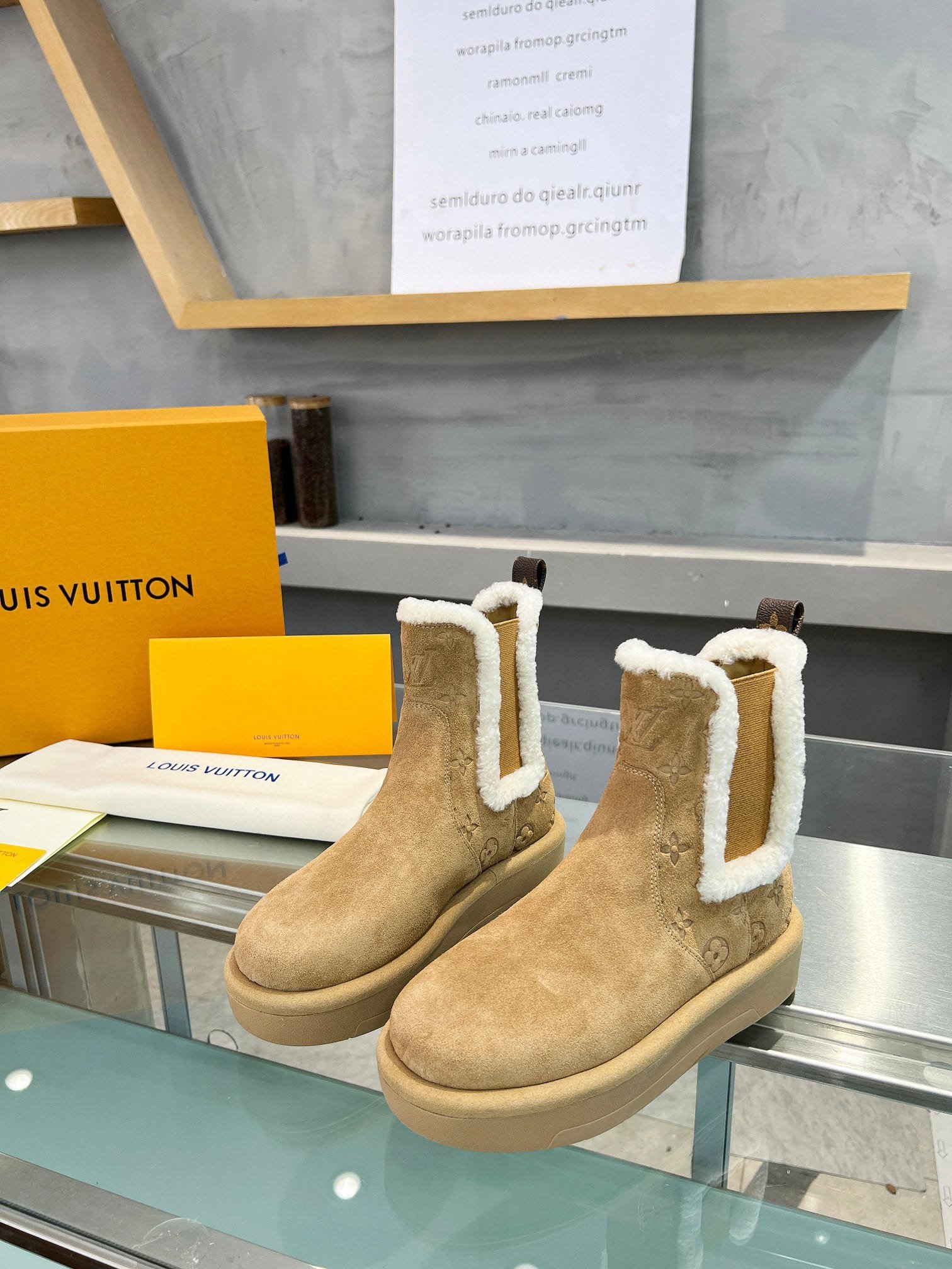 L0vis Vvtt0n Aspen Chelsea Ankle Boots Beige 1Adc7B