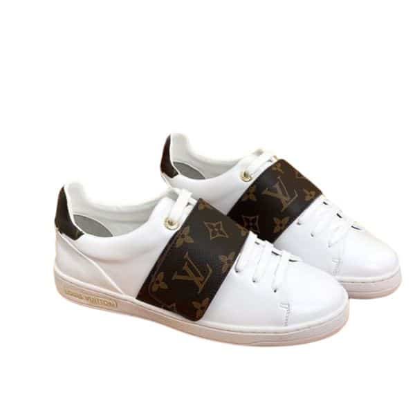 L0vis Vvtt0n Frontrow Monogram Strap White
