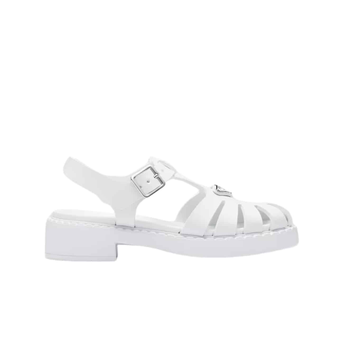 Pra*a Sporty Foam Rubber Sandals White 1X857M 3Lkk F0009 F 50