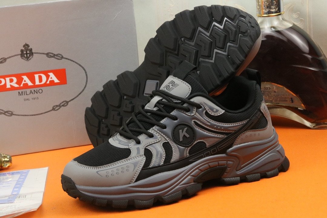 Pra*a Sport Running Sneaker In Black