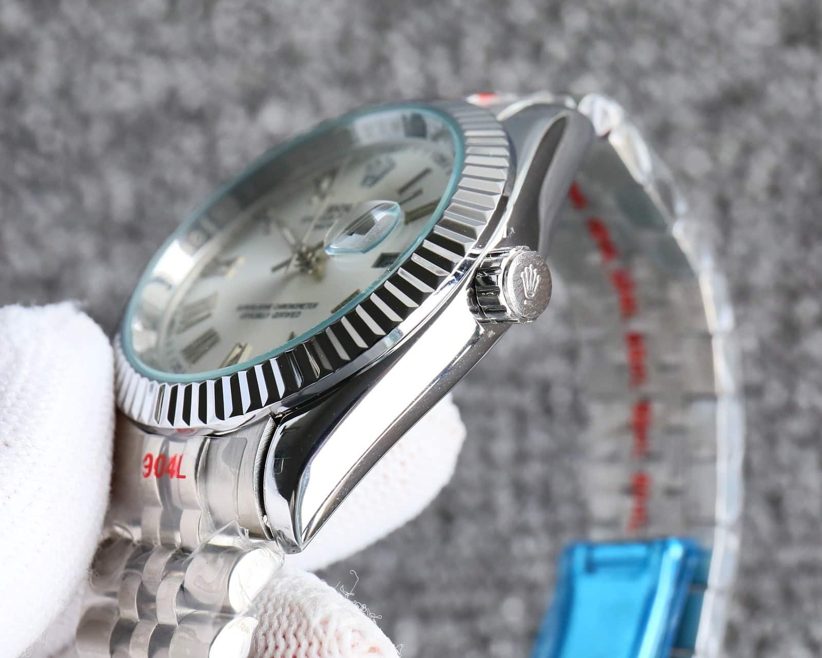 R01ex Datejust Roman Numeral Oystersteel And White Gold In Silver 41Mm