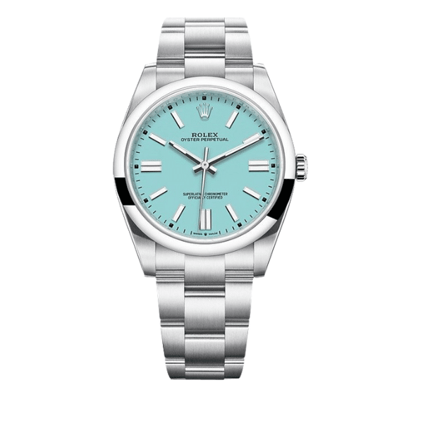 R01ex Oyster Perpetual Watch 41Mm Turquoise Dial 124300 0006