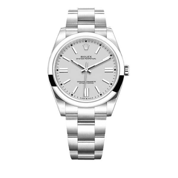 R01ex Oyster Perpetual Watch 41Mm Silver Dial 124300 0006