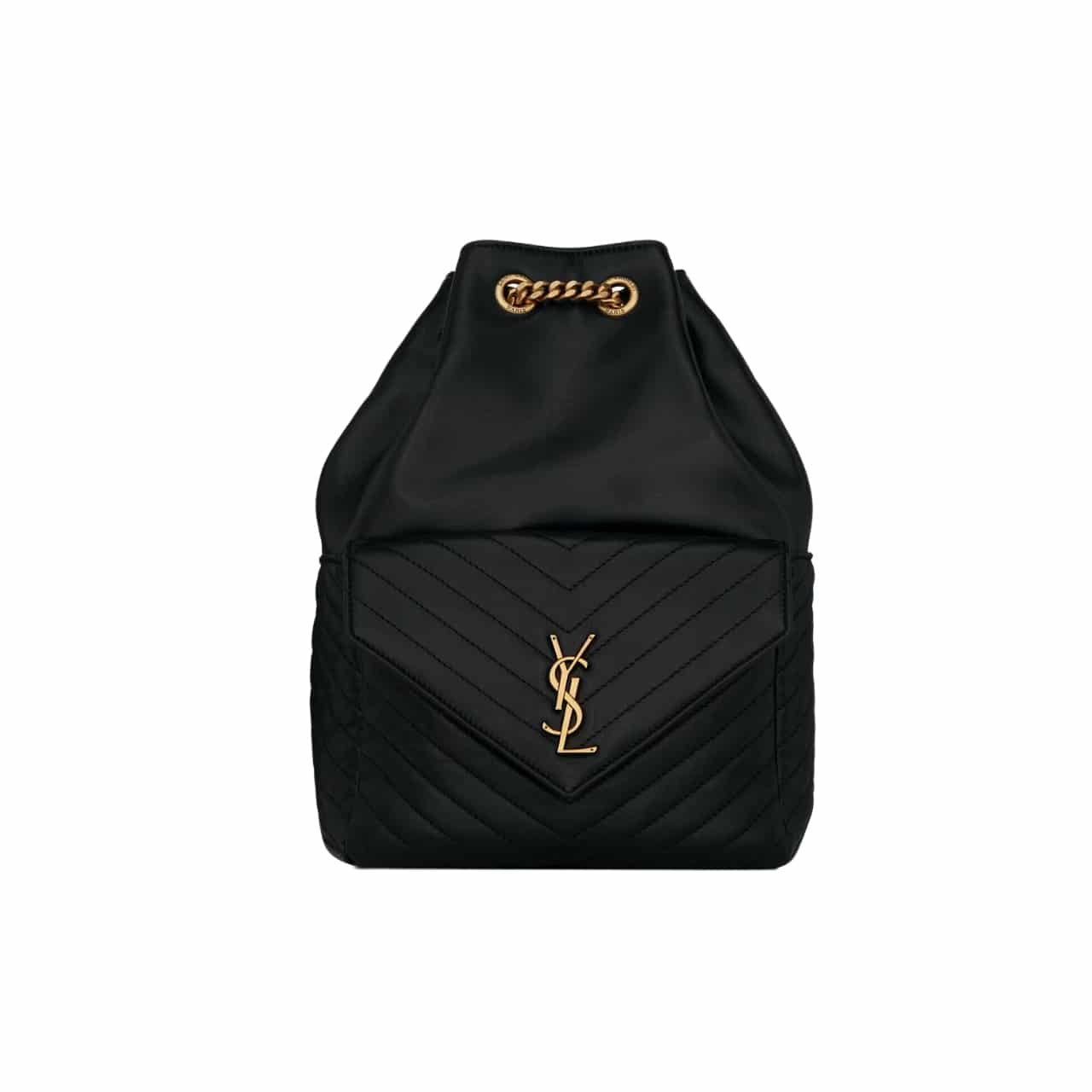 Sa1nt Lau*nt Joe Backpack In Black Gold 29Cm 6726091El071000