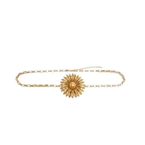 Sa1nt Lau*nt Flower Chain Belt
