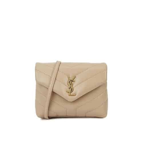 Sa1nt Lau*nt Loulou Toy Strap Bag In Quilted Y Leather Beige 678401Dv7072721