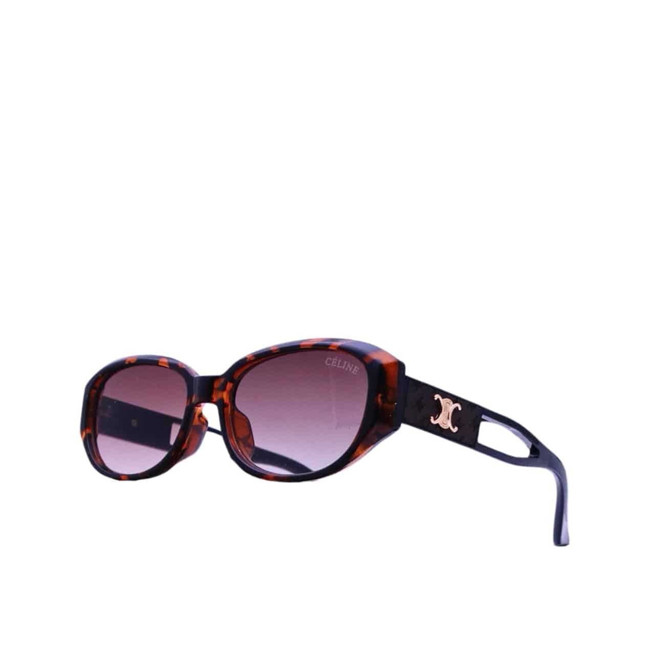 Ce1i*e Triomphe Hole Punch Sunglasses Leopard