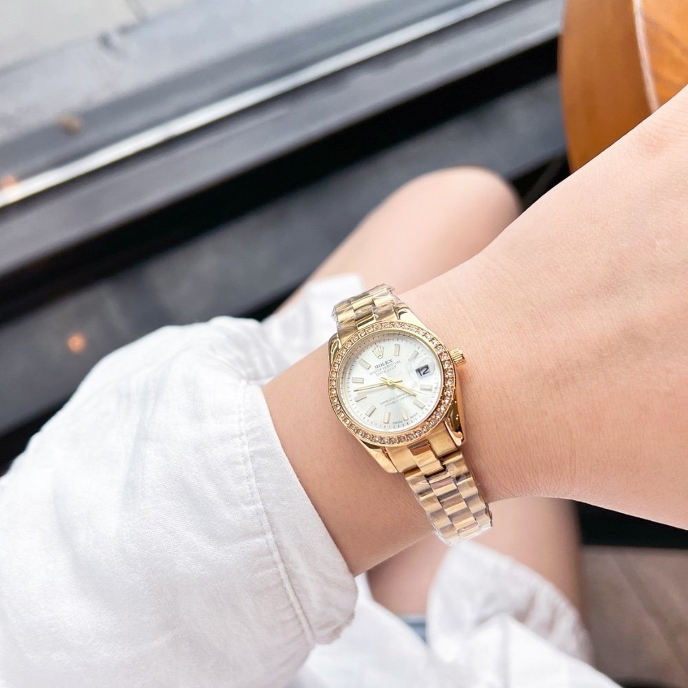 R01ex Lady Datejust White Dial Yellow Gold 28Mm