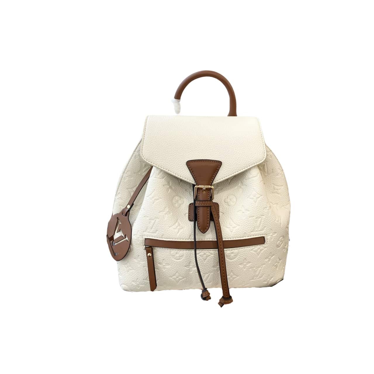 L0vis Vvtt0n Montsouris Backpack Empreinte White And Brown 25Cm