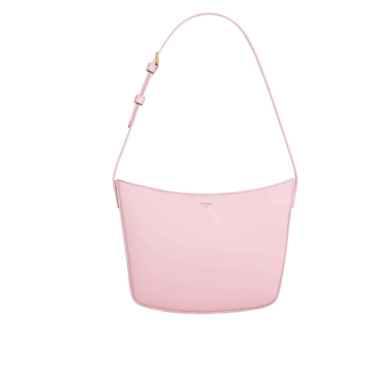 Ce1i*e Croque Bag In Triomphe Canvas And Calfskin Pink 19Cm 112272Cuz 04Lu