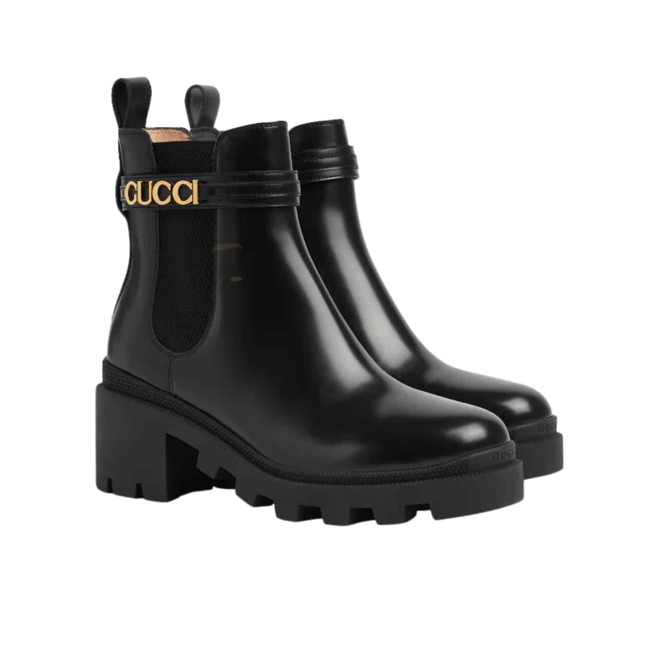 Gvc*1 Mid Heel Boot With Logo Black‎ 734909 Aabk6 1000