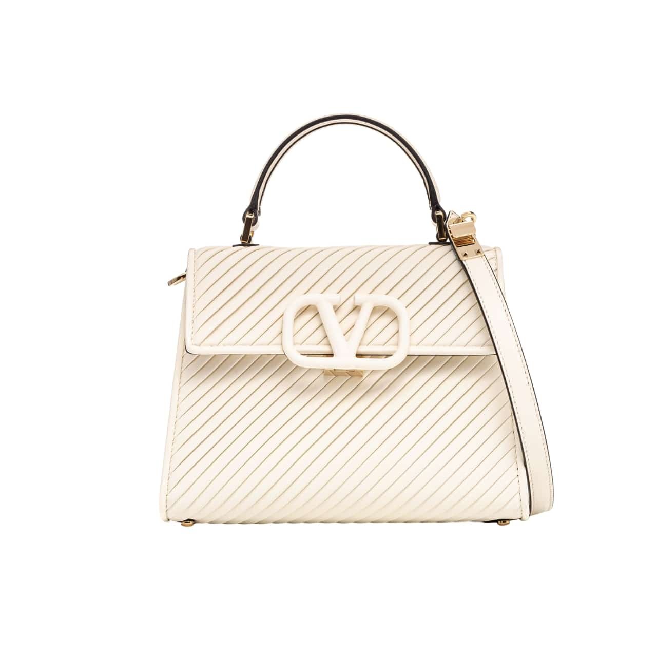 Va1e*ntin0 Garavani Small Vsling Handbag White 20Cm
