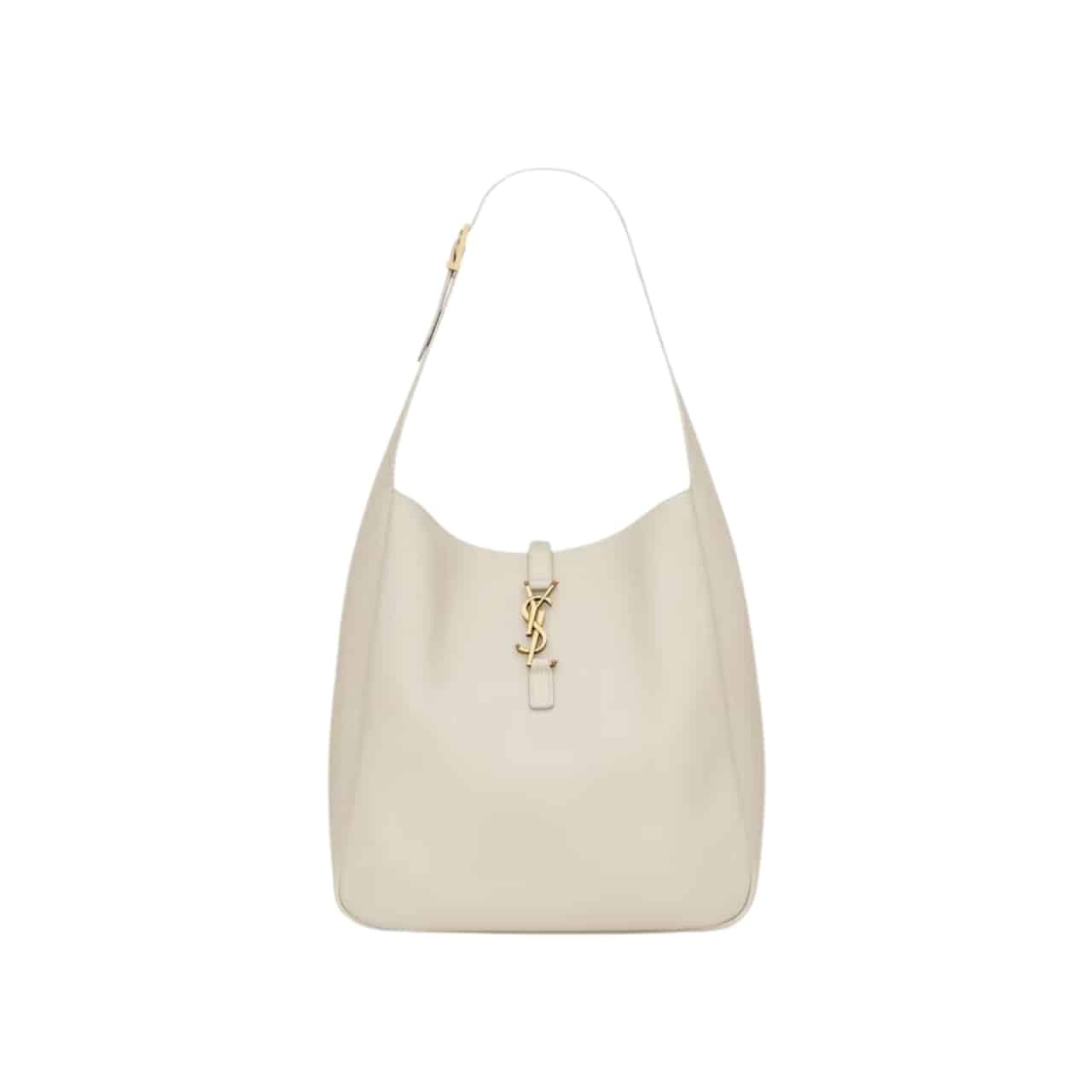 Sa1nt Lau*nt Le 5 À 7 S*pple Large In Grained Leather White 31Cm 753837Aaauq9207