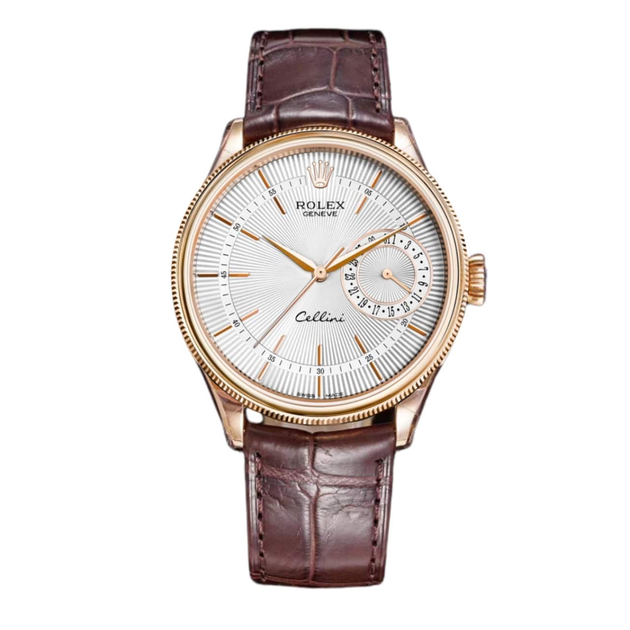 R01ex Cellini Date White Dial And Everose Gold 39Mm 50515 0008