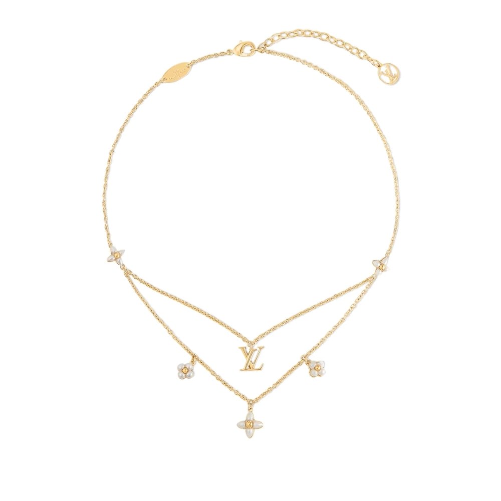 L0vis Vvtt0n Lv Floragram Necklace Gold M00981