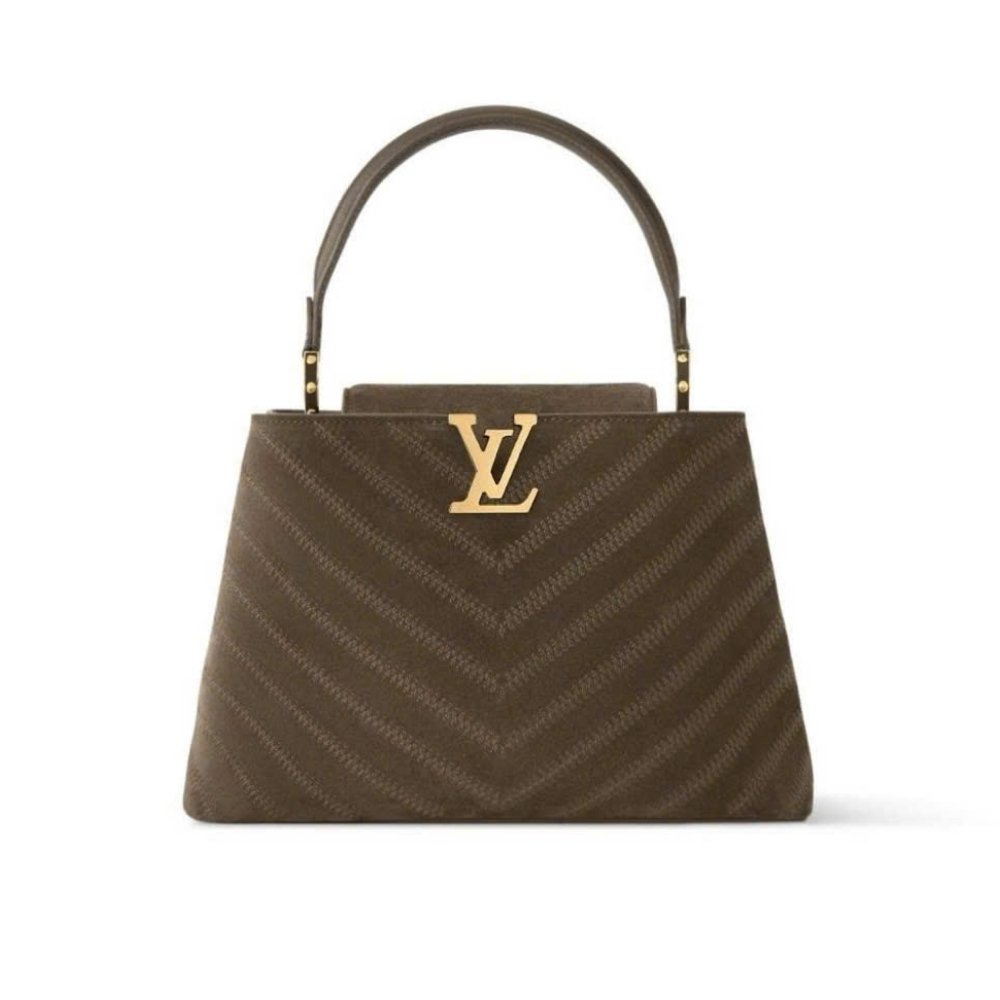 L0vis Vvtt0n Capucines BB Bag Dark Brown 27Cm