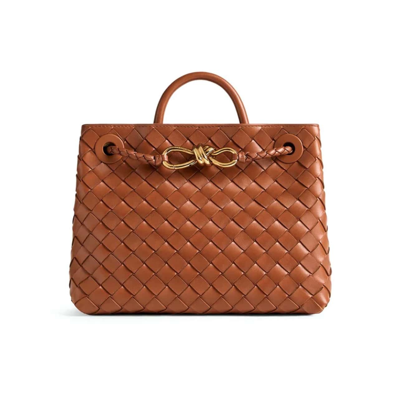 B0tt*ga Ven*ta Small Andiamo Bag In Cognac 25Cm