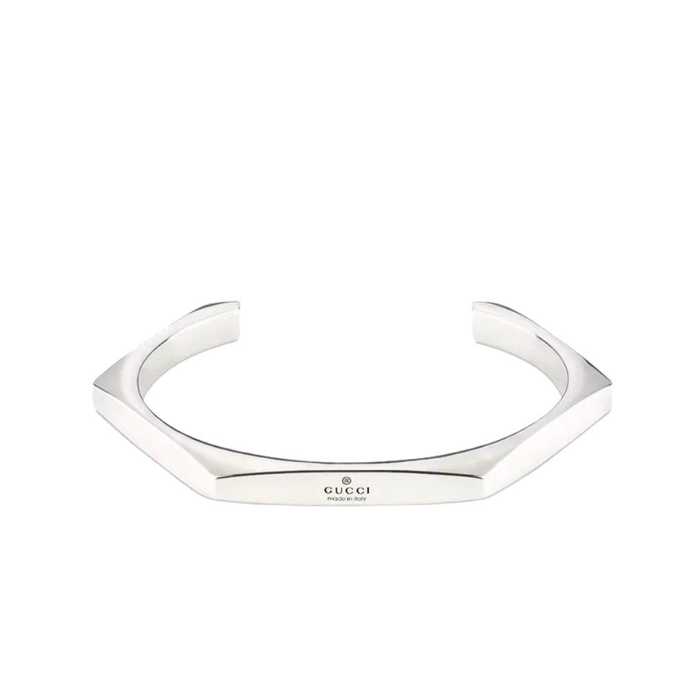 Gvc*1 Trademark Sterling Silver Geometric Cuff Bracelet