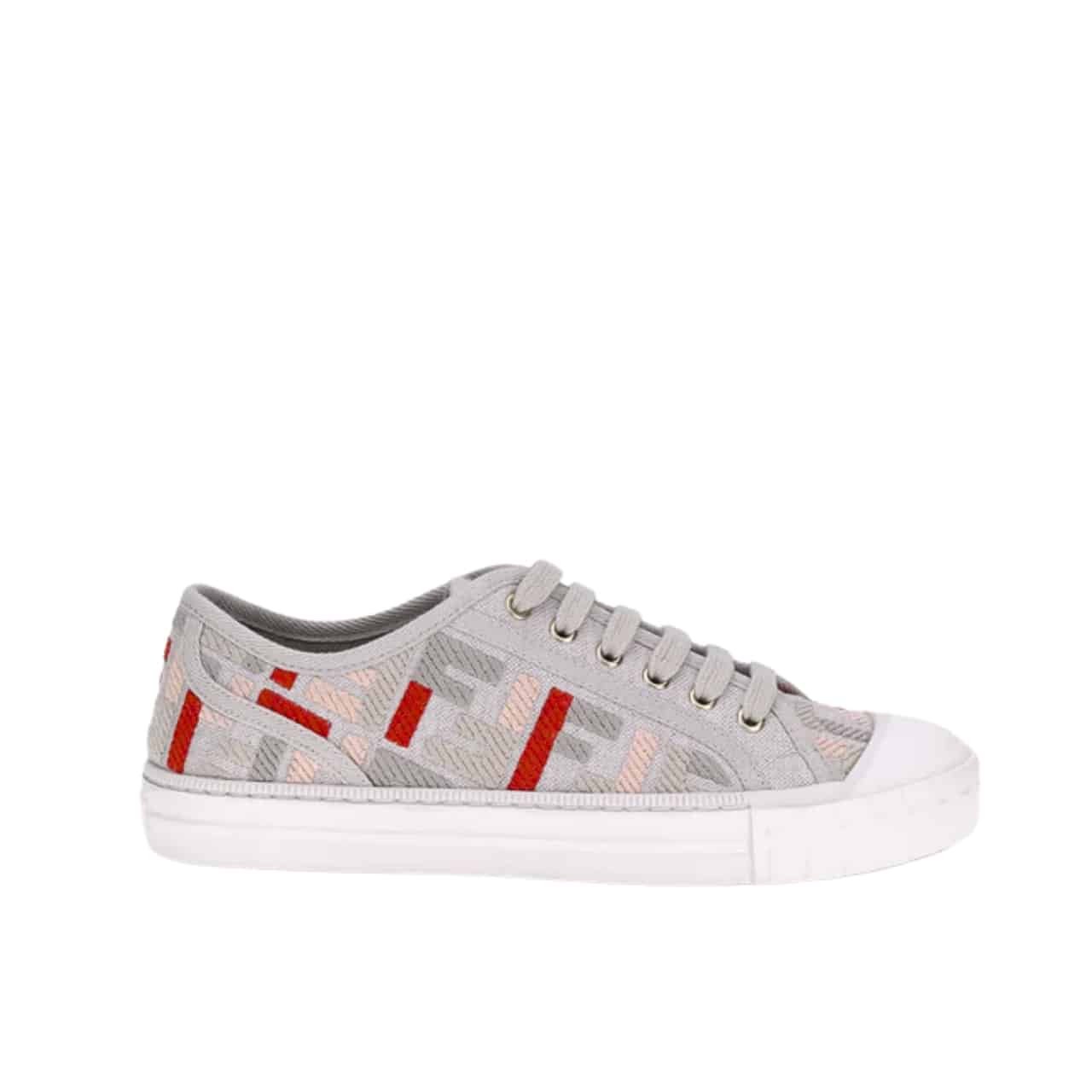 F**di Domino Sneaker Gray Beige 8E8325Ariv F1Sze