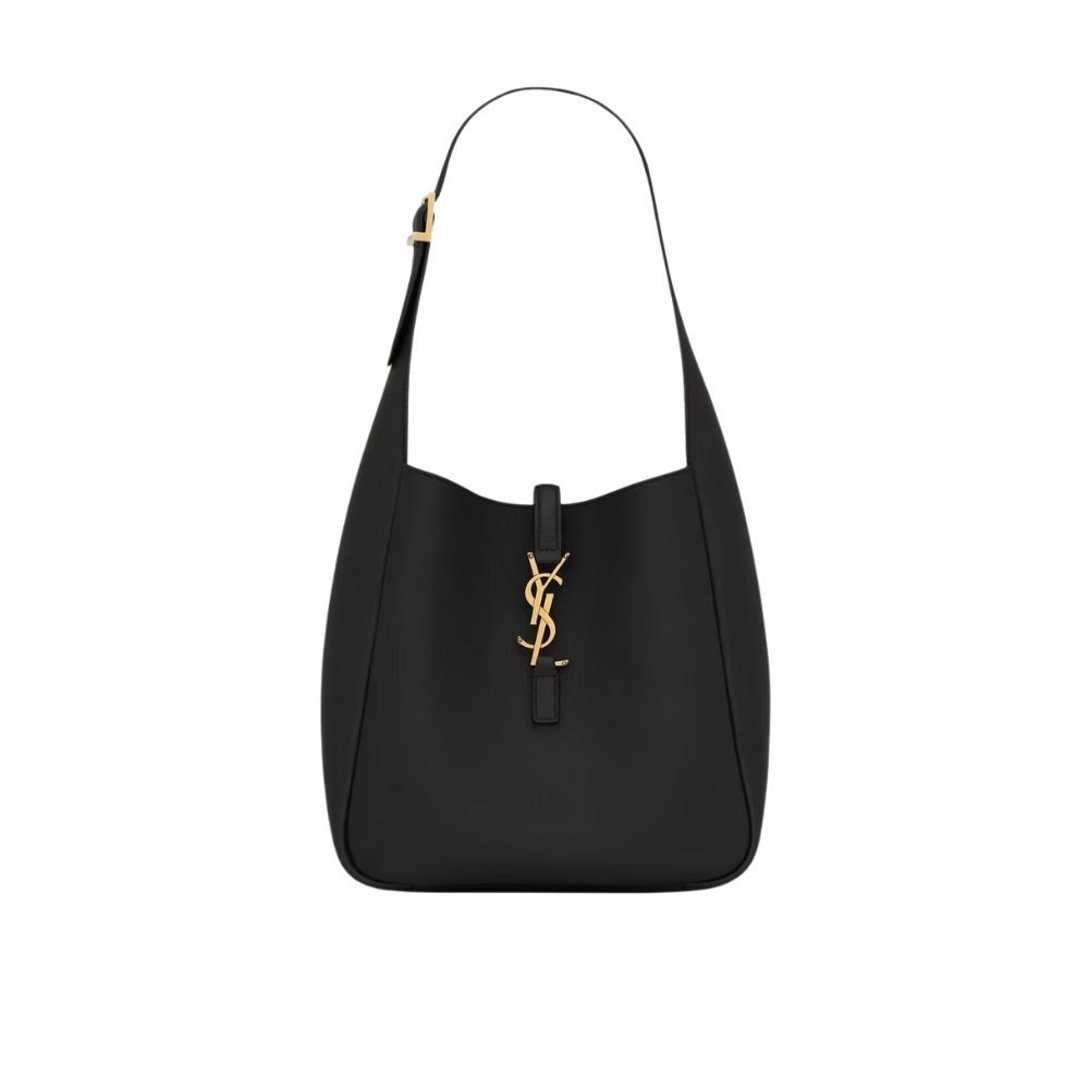 Sa1nt Lau*nt Le 5 À 7 Soft Small Hobo Bag In Smooth Leather Black 713938Aaauq1000