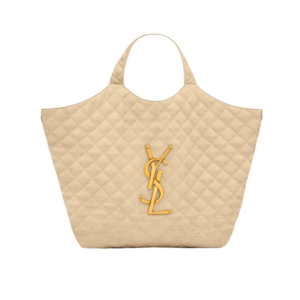 Sa1nt Lau*nt Icare Maxi Shopping Bag In Quilted Beige 50Cm 698651Aabr89748