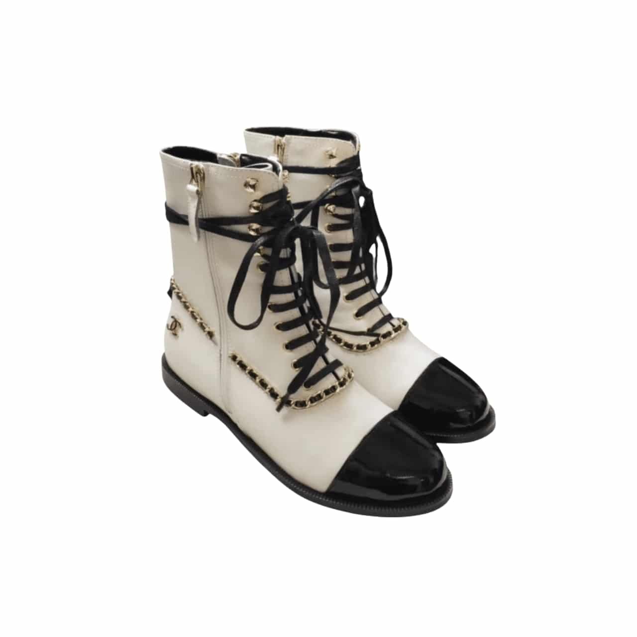 Ch**el Botas Para Mujer White And Black