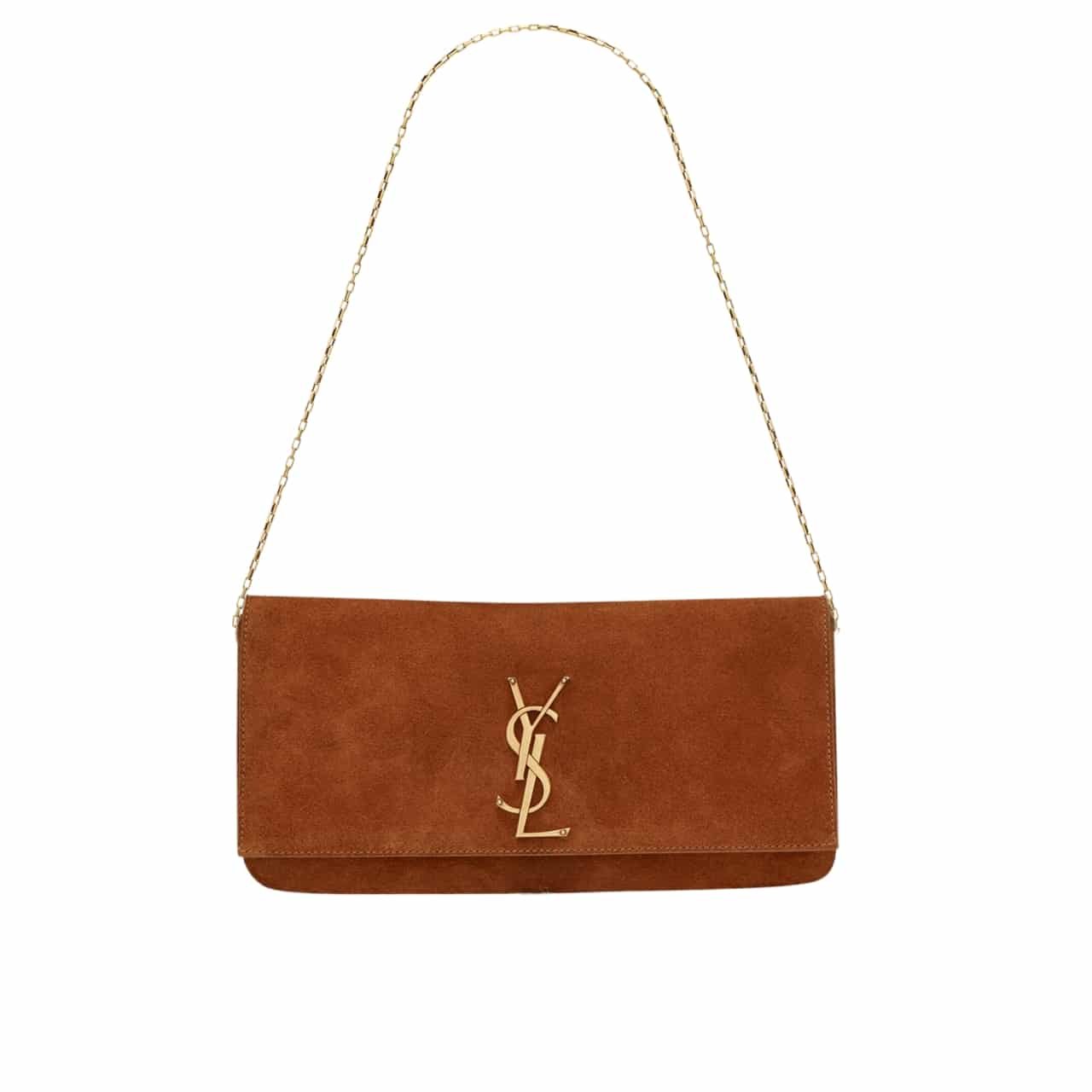 Sa1nt Lau*nt Reversible Kate Medium In Suede Brown 22Cm 5538041S78W7761