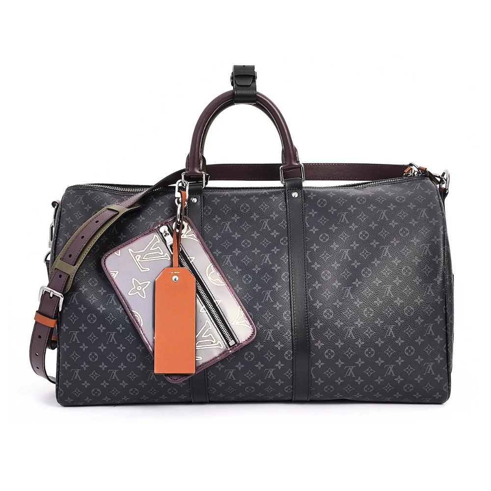 L0vis Vvtt0n Keepall Bandoulière 50 Monogram Canvas Black 50Cm