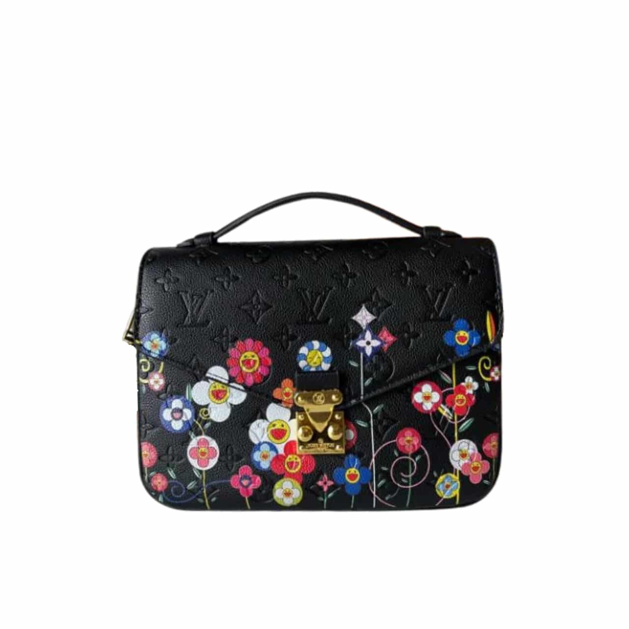L0vis Vvtt0n X Takashi Murakami Pochette Métis Bag Black 25Cm