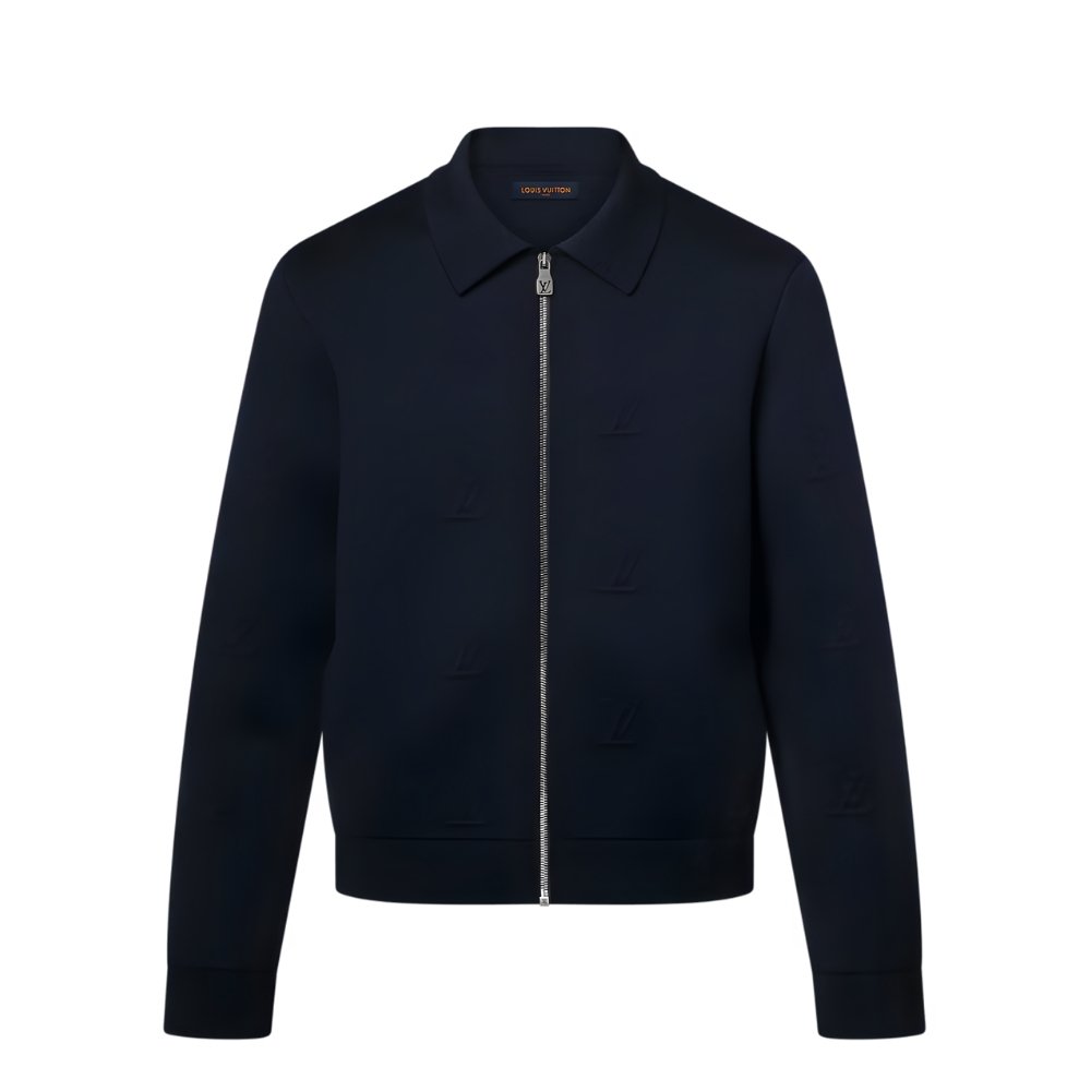 L0vis Vvtt0n Lv Blason Embossed Zipped Blouson Dark Night Blue 1Aiir1