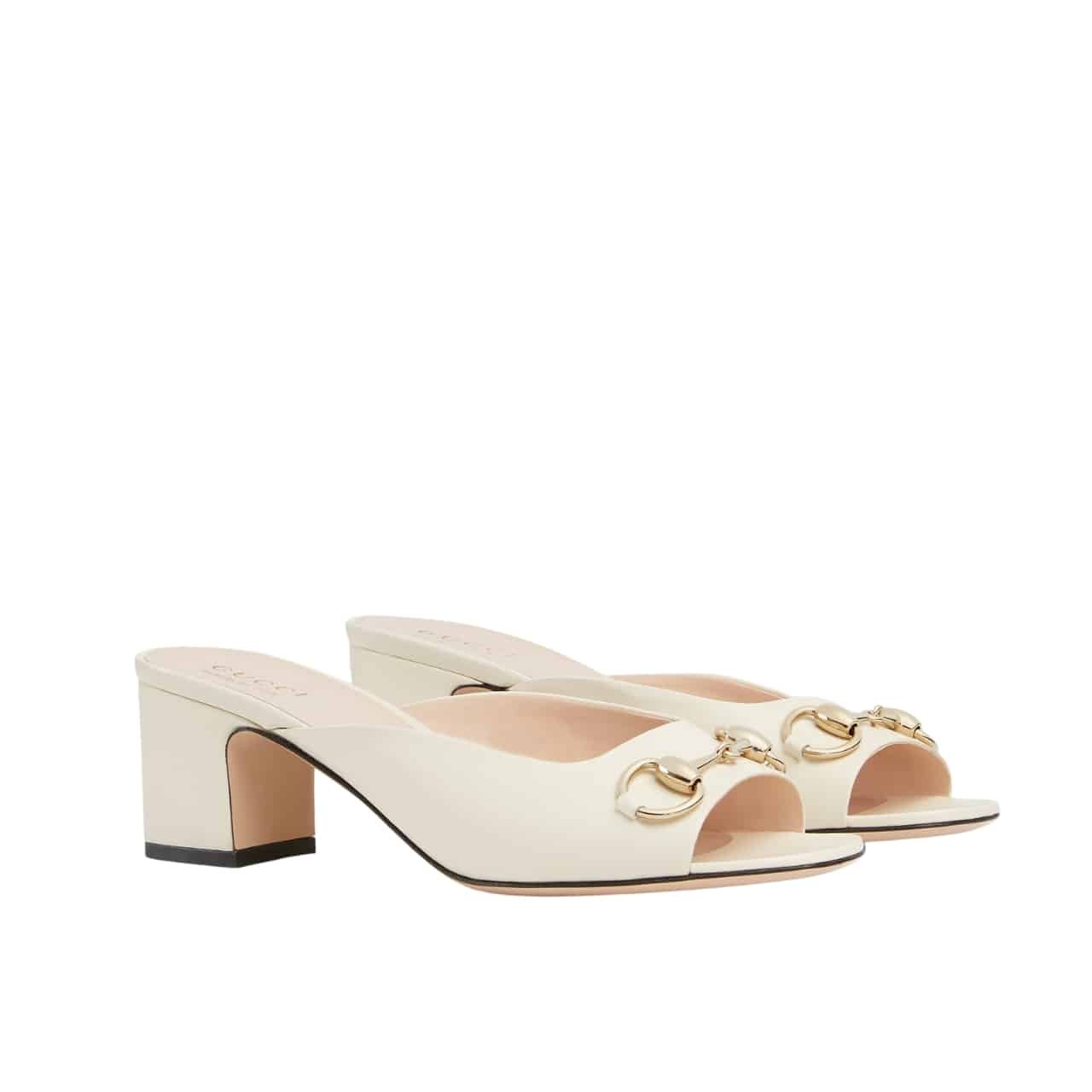 Gvc*1 Women Horsebit Slide Ivory 816607 C9D00 9540